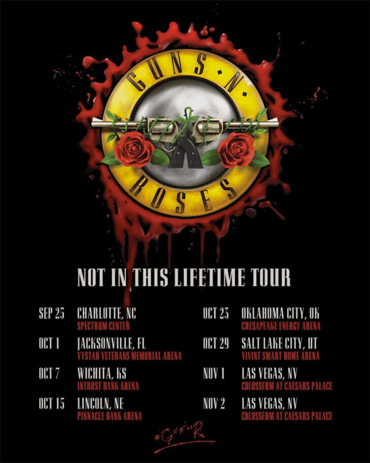 Guns n Roses Not in this Lifetime Tour