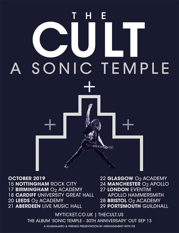 The Cult Sonic Temple Tour 2019