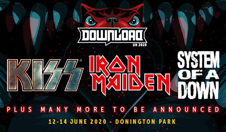 Download UK: anunciados Iron Maiden, Kiss e System Of A Down como os headliners de 2020