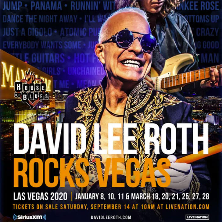 DAVID LEE ROTH residência em Las Vegas em janeiro de 2020 Revista Freak