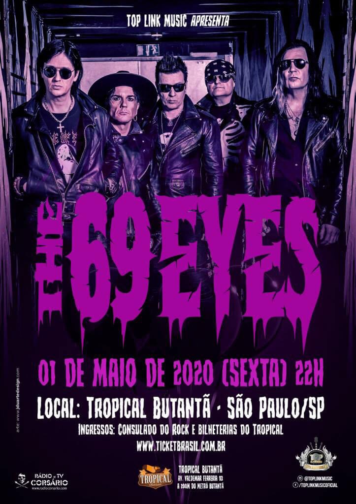 The 69 Eyes no Brasil em 2020.