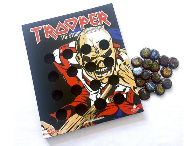 Trooper beer bottle caps