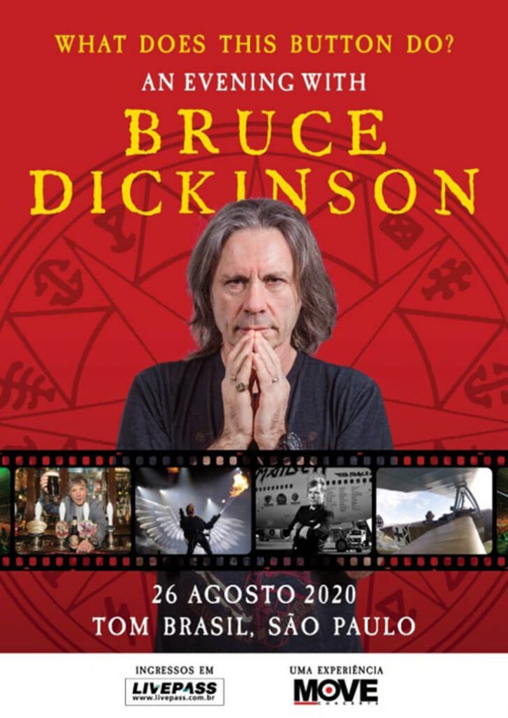 Bruce Dickinson: Vocalista confirmado em evento especial em São Paulo.