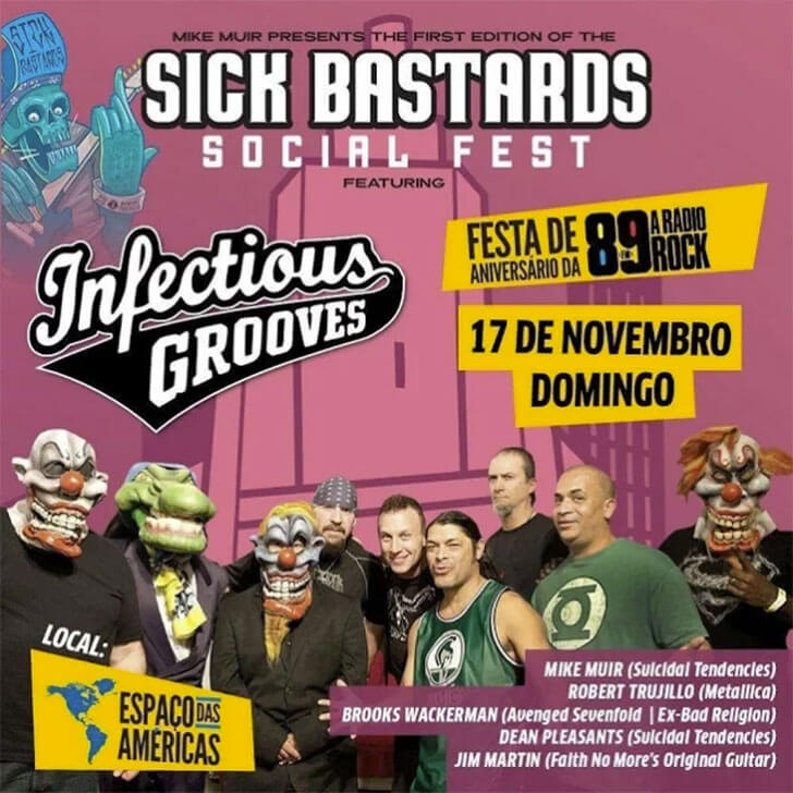 INFECTIOUS GROOVES em Sao Paulo 2019