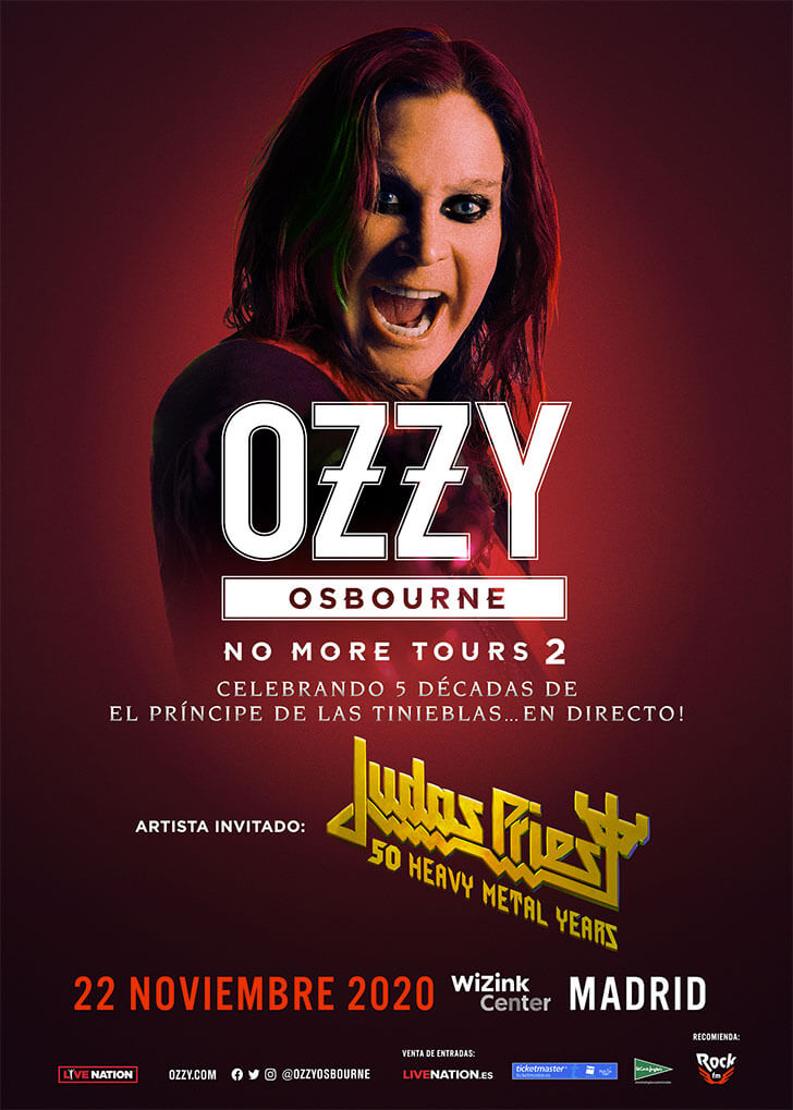 Ozzy NO MORE TOURS 2 em Madrid 2020