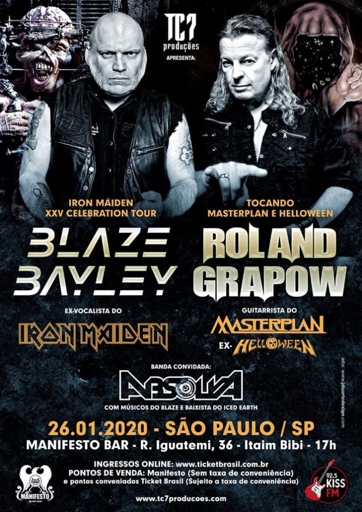 Rolland Grapow: Guitarrista se apresentará em São Paulo com Blaze Bayley