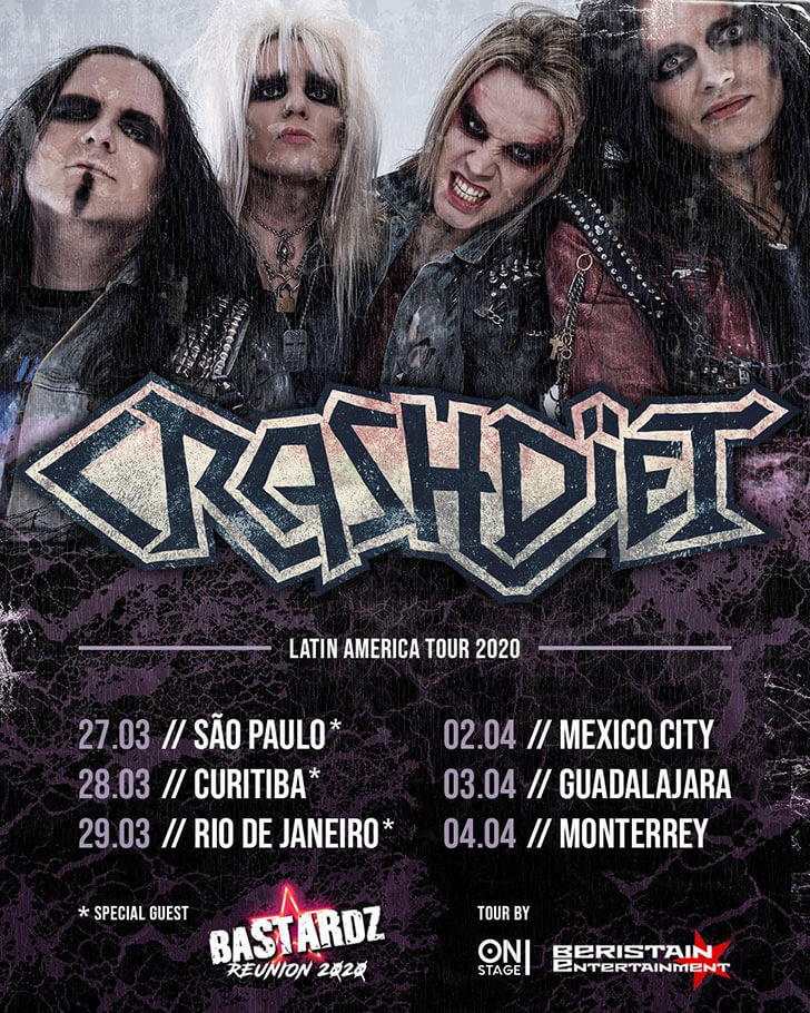 Crashdiet no Brasil 2020