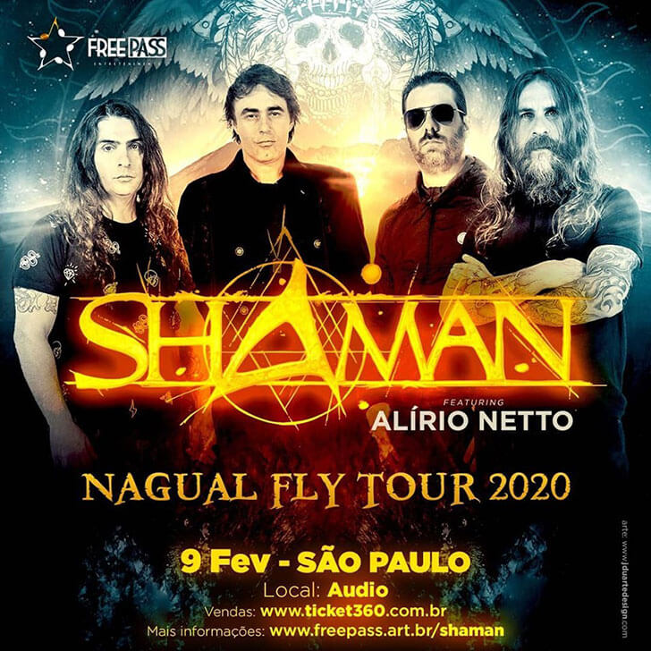 Shaman: Banda volta aos palcos com Alirio Neto.