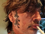 tommy lee face tattoo