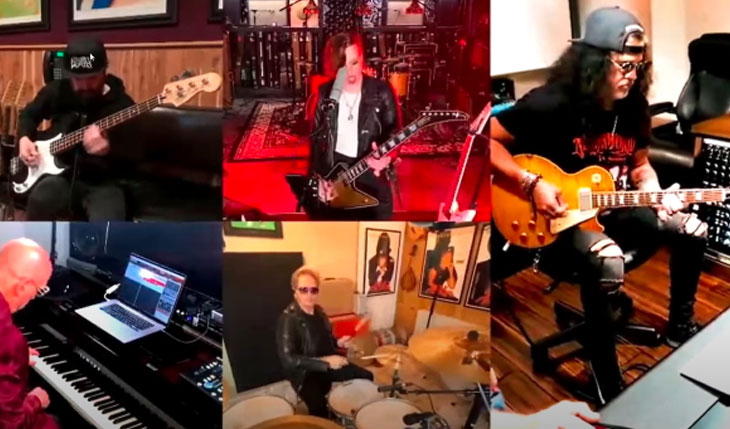 SLASH, GILBY CLARKE e MATT SORUM tocando ‘Come Together’ dos BEATLES