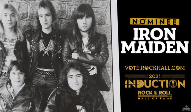 Iron Maiden: Banda é indicada para Rock & Roll Hall Of Fame 2021