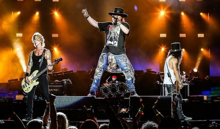 GUNS N ‘ROSES: Banda divulga vídeo de apresentação em Brasília