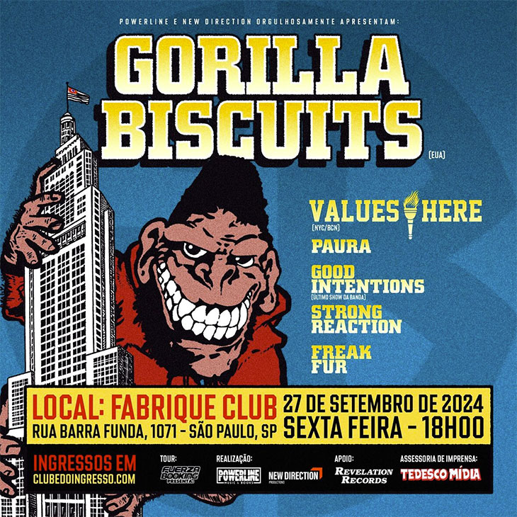 gorilla biscuits brasil 2024