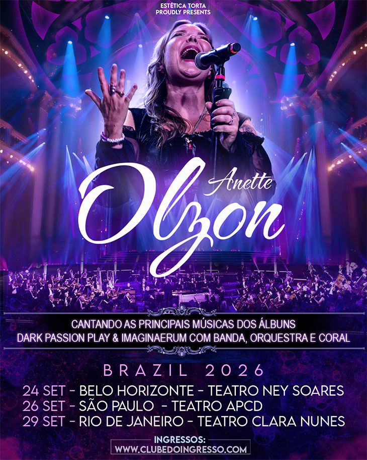 anette olzon brasil 2026