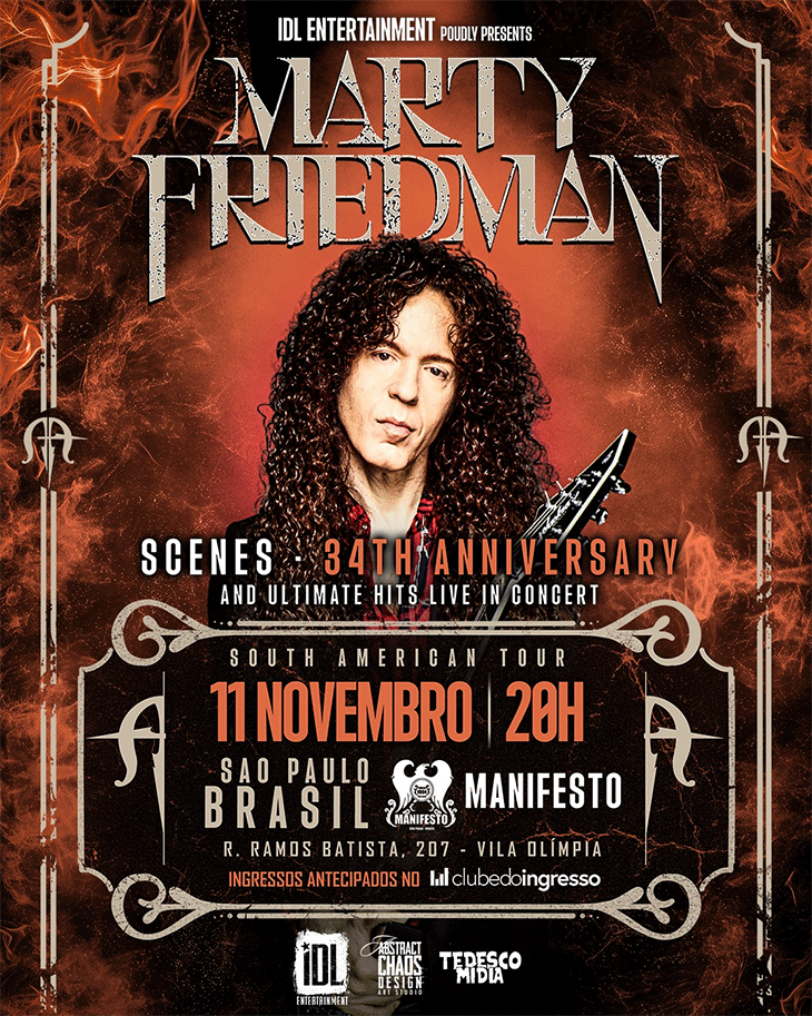 marty friedman brasil 2026